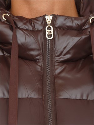 Giubbino Liu Jo donna in nylon imbottito marrone in DONNA