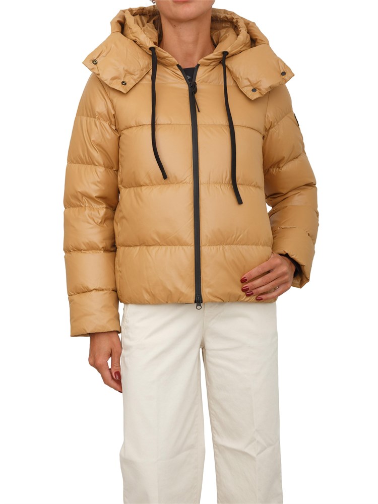 Piumino Peuterey donna in nylon idrorepellente beige