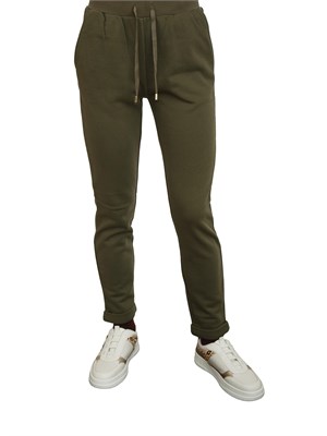Pantaloni jogging Liu Jo donna in misto cotone verde in DONNA