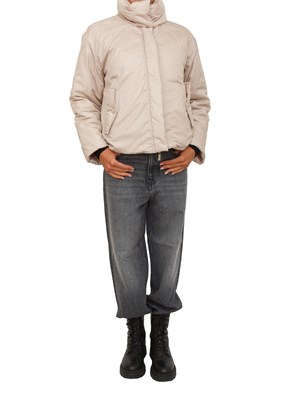 Giubbino giacca reversibile iBlues in tessuto antigoccia beige in DONNA