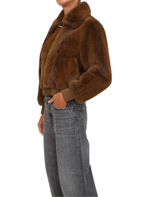 Bomber iBlues in tessuto fluffy beige in DONNA