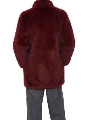 Pelliccia iBlues in tessuto soffice bordeaux in DONNA