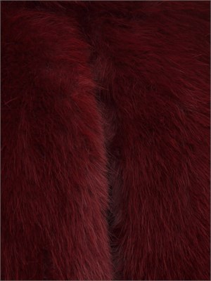 Pelliccia iBlues in tessuto soffice bordeaux in DONNA