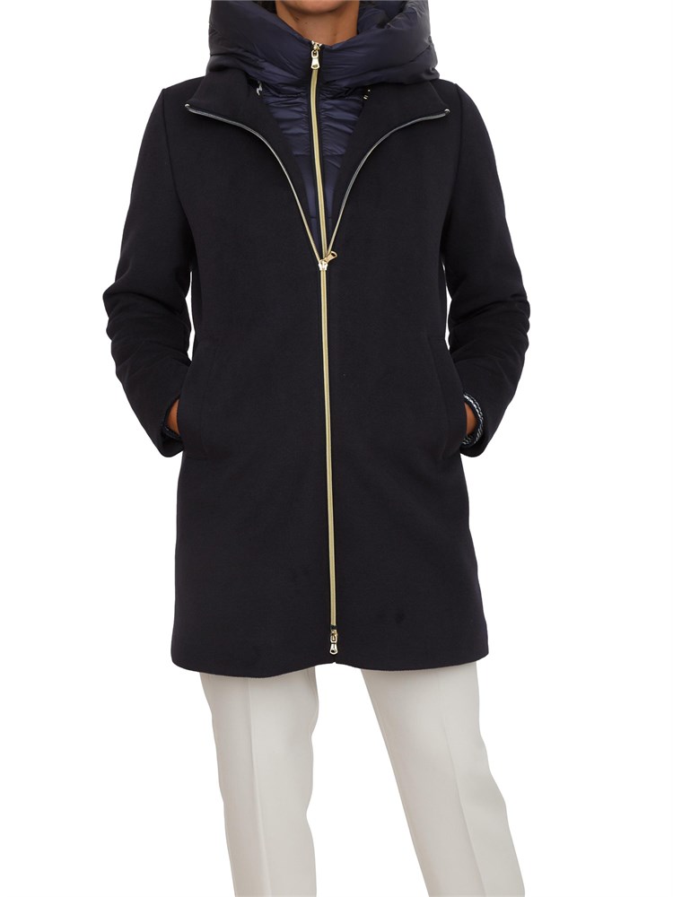 Giaccone Bacio Emme Marella in panno soft blu