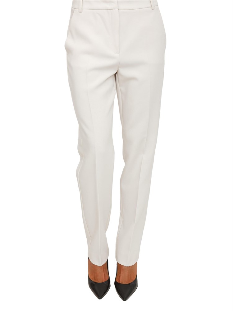 Pantalone Eresia Emme Marella in misto viscosa bianco
