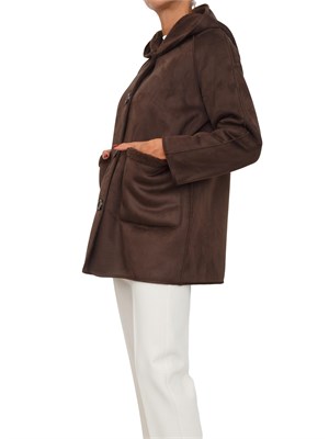 Pelliccia Gavetta Emme Marella marrone con cappuccio in DONNA