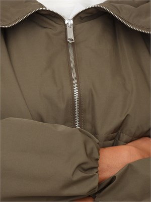 Giaccone Settimo Marella in tessuto verde in DONNA