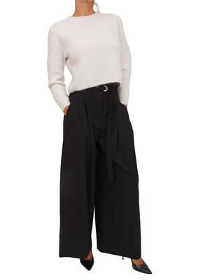 Pantalone Bondeno Emme Marella in tessuto nero in DONNA