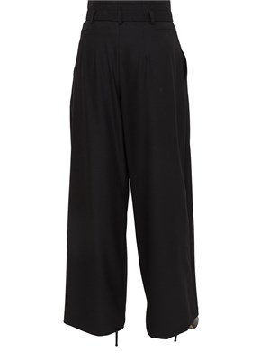 Pantalone Bondeno Emme Marella in tessuto nero in DONNA