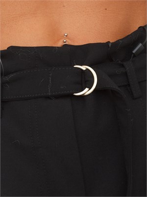 Pantalone Bondeno Emme Marella in tessuto nero in DONNA