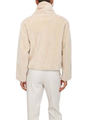 Pelliccia Cecil Marella in tessuto furry bianco in DONNA
