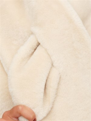 Pelliccia Cecil Marella in tessuto furry bianco in DONNA