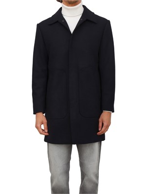 Cappotto Antony Morato in misto lana blu in UOMO
