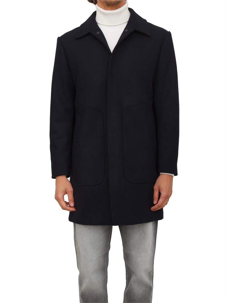 Cappotto Antony Morato in misto lana blu