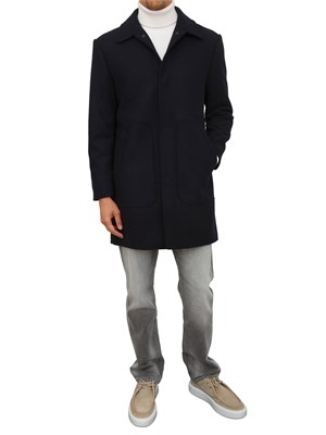 Cappotto Antony Morato in misto lana blu in UOMO