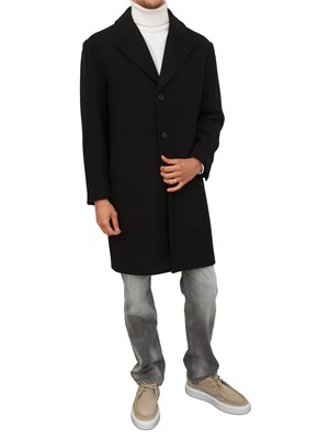 Cappotto Antony Morato in misto lana nero in UOMO