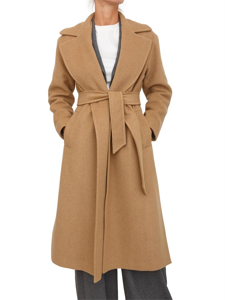 Cappotto Emme Marella in panno doppio cammello