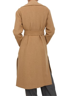 Cappotto Emme Marella in panno doppio cammello in DONNA