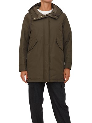 Parka Virgin Emme Marella in taffetà verde in DONNA