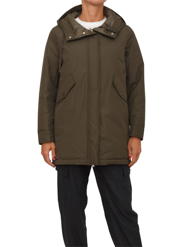 Parka Virgin Emme Marella in taffetà verde