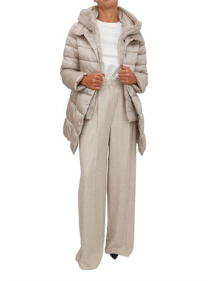 Pantalone Odilia Emme Marella in flanella beige in DONNA