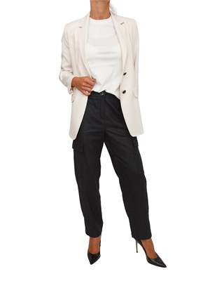 Pantalone Canzone Emme Marella in flanella grigia in DONNA