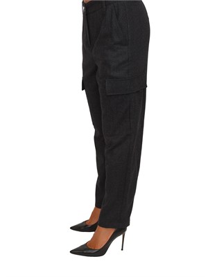 Pantalone Canzone Emme Marella in flanella grigia in DONNA