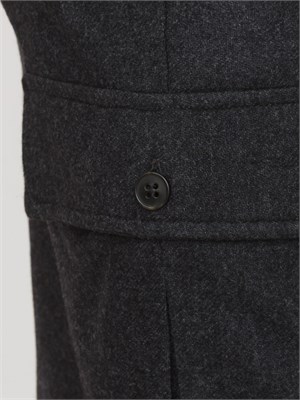 Pantalone Canzone Emme Marella in flanella grigia in DONNA