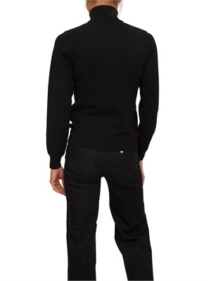 Maglia collo alto Liu Jo donna in misto viscosa a righe bianco nere in DONNA