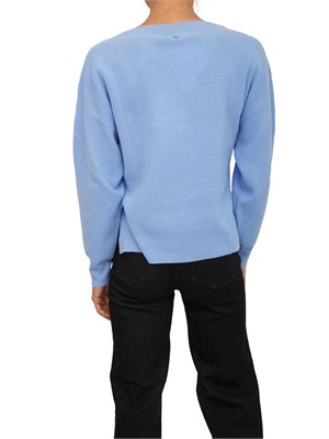 Maglia Liu Jo donna in lana e cashmere azzurro in DONNA