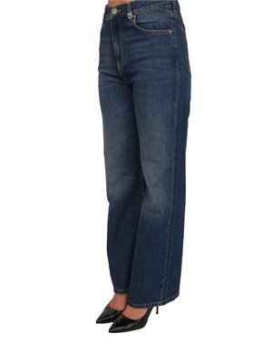 Jeans wide leg Pinko in denim soft stone wash in DONNA