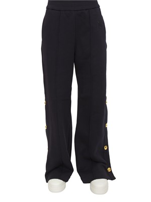 Pantaloni tuta Pinko in cotone blu con bottoni dorati in DONNA