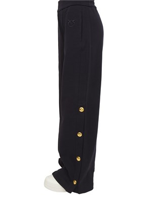 Pantaloni tuta Pinko in cotone blu con bottoni dorati in DONNA