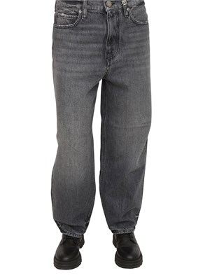 Jeans balloon Pinko in denim grigio in DONNA