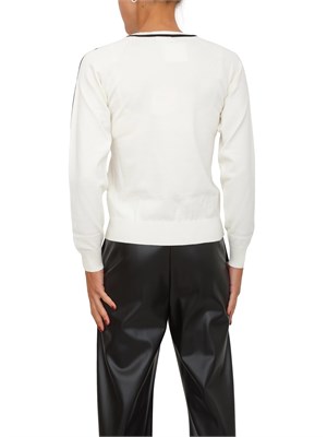 Maglia Liu Jo donna in viscosa bianca con dettagli a contrasto in DONNA