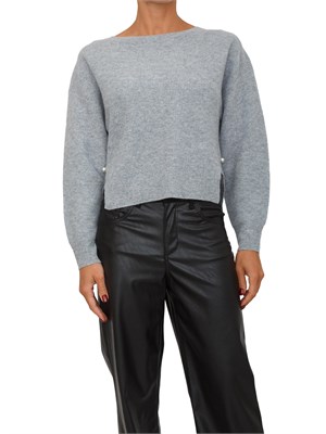 Maglia Liu Jo donna in lana e cashmere grigio in DONNA