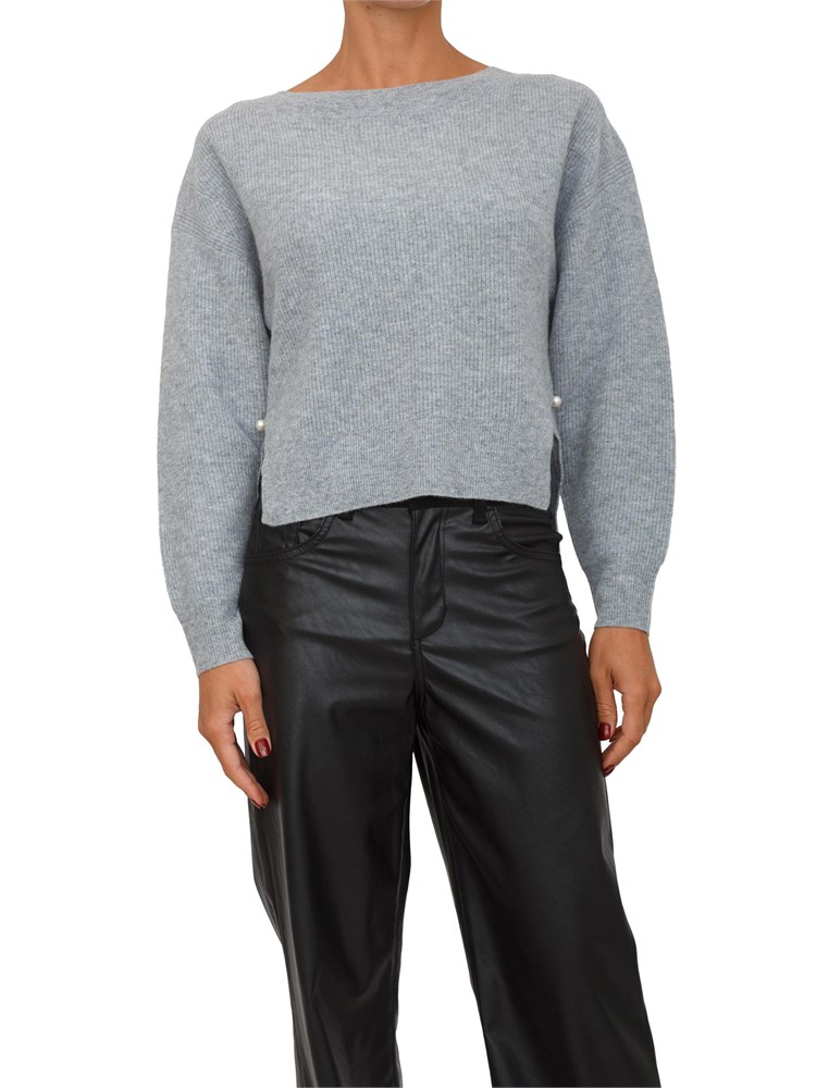 Maglia Liu Jo donna in lana e cashmere grigio