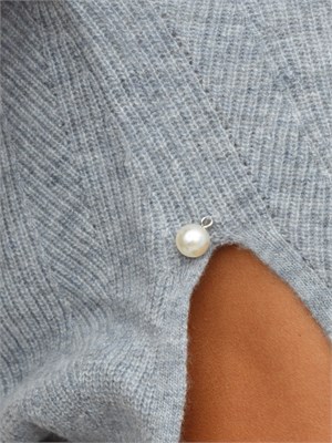 Maglia Liu Jo donna in lana e cashmere grigio in DONNA