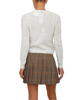 Maglia Liu Jo donna in alpaca e lana panna con lurex in DONNA