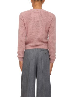 Maglia Liu Jo donna in alpaca e lana rosa con lurex in DONNA