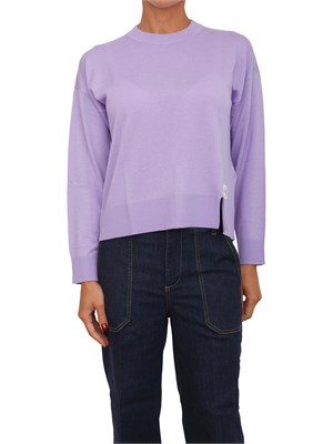 Maglia girocollo Liu Jo donna in misto lana lilla in DONNA