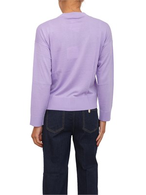 Maglia girocollo Liu Jo donna in misto lana lilla in DONNA