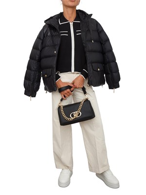 Cardigan Liu Jo donna in maglia misto seta nero in DONNA