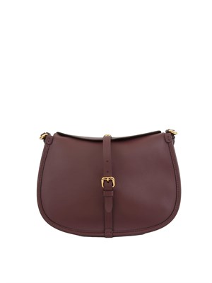 Borsa Etro modello Pony in pelle tinta unita vila bordeaux in DONNA