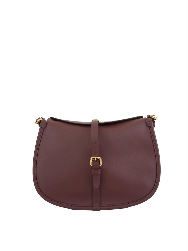 Borsa Etro modello Pony in pelle tinta unita vila bordeaux