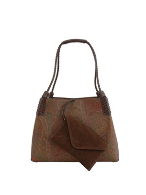 Borsa Etro Libra S piccola in pelle Paisley in DONNA