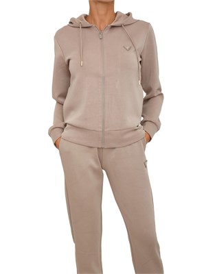 Felpa Guess Jeans donna in scuba beige in DONNA