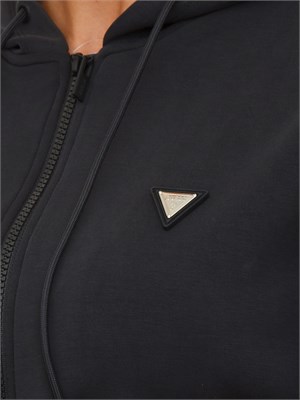 Felpa Guess Jeans donna in scuba nero in DONNA