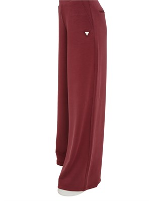 Pantaloni jogging Guess Jeans donna in scuba bordeaux in DONNA