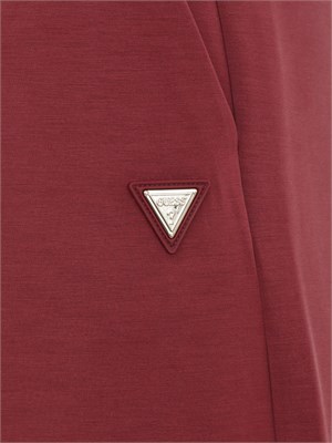 Pantaloni jogging Guess Jeans donna in scuba bordeaux in DONNA